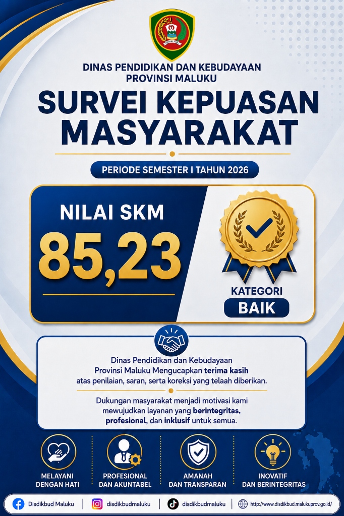 Survei Kepuasan Masyarakat Dinas Pendidikan dan Kebudayaan Provinsi Maluku