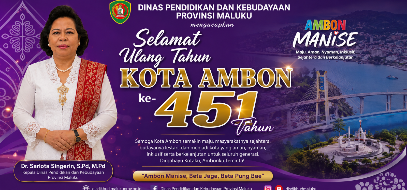 Ucapan Hut Kota Ambon
